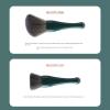 Mini Makeup Brush Set with Mirror Portable Makeup Brush Set, Shell Portable Travel Makeup Brush Set 5 Sizes Brush Mini Complete Function Cosmetic Brushes with Mirror Set (Blue) view 4