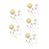 balacoo 25pcs Rhinestone Hair Barrettes for Women Alloy Star Clips Gold for Weddings and Parties Lightweight and Stylish Hair Accessories view 1