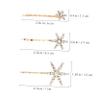 balacoo 25pcs Rhinestone Hair Barrettes for Women Alloy Star Clips Gold for Weddings and Parties Lightweight and Stylish Hair Accessories view 2