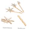balacoo 25pcs Rhinestone Hair Barrettes for Women Alloy Star Clips Gold for Weddings and Parties Lightweight and Stylish Hair Accessories view 3