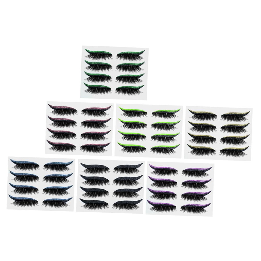 balacoo 28pairs Chic Eyeliner Sticker Reusable Eye Makeup Decals for Creative Looks Easy to Apply for Parties and Everyday Use