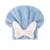 2PCS Super Absorbent Hair Towel Wrap for Wet Hair,Quick Dry Head Wrap with Bow-Knot Shower,Absorbent Hair Towel Wrap (Blue) view 1