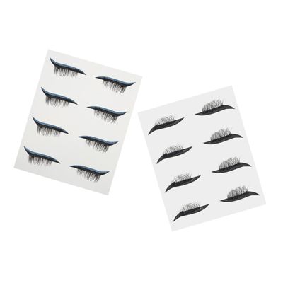 Balacoo 8 Pack Eye Line Strips Waterproof Sweat Proof Eyeliner Decals Chic Tapes for Beauty Easy to Apply for Women Girls