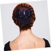 balacoo 4pcs Bow Hair Snood Lightweight Elastic Hair Nets with Delicate Bowknots for Work Ceremonies Daily Use for Comfort view 2