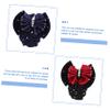 balacoo 4pcs Bow Hair Snood Lightweight Elastic Hair Nets with Delicate Bowknots for Work Ceremonies Daily Use for Comfort view 4