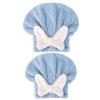 2PCS Super Absorbent Hair Towel Wrap for Wet Hair,Quick Dry Head Wrap with Bow-Knot Shower,Absorbent Hair Towel Wrap (2PCS A) view 1
