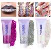 3 Color Face and Body Glitter Gel, Neon Outfit Glow Party for Body Hair Face Nail Glitter Stick Makeup. (01-Blue&02-Gold &06-White Moonbeam) view 4