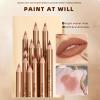 DENESTUP 12 Colors Lip Liner Set, Brown Pink Red Series Lip Liners, Plump Nude Lip Shape No Smudge Longwear Smooth Lip Pen Waterproof Lipstick High Pigmented Natural Lip Makeup Pencil view 3