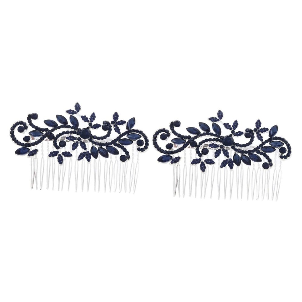 Abaodam 2pcs Rhinestone Bridal Hair Comb Elegant Wedding Headpiece for Women Photography Props for Special Occasions Chic Accessory for Brides and Ladies