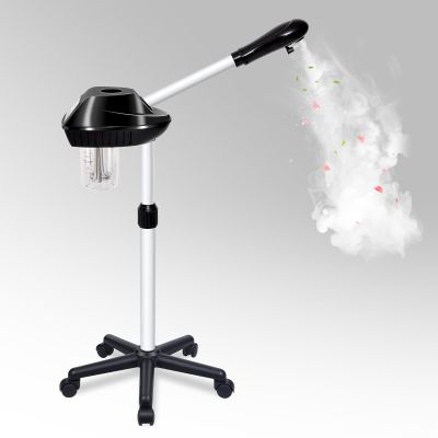 Fuehomue Professional Facial Steamer on Wheels, Facial Steamer for Facial Deep Cleaning, Facial Humidifier for Spa, Adjustable Height for Spa, Salon and at Home Use