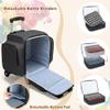 BAFASO Rolling Nail Polish Organizer Holds 144 Bottles, Nail Polish Case with a Detachable Dolly and 3 Removable Cases (Patented Design), Black view 2