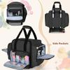 BAFASO Rolling Nail Polish Organizer Holds 144 Bottles, Nail Polish Case with a Detachable Dolly and 3 Removable Cases (Patented Design), Black view 4