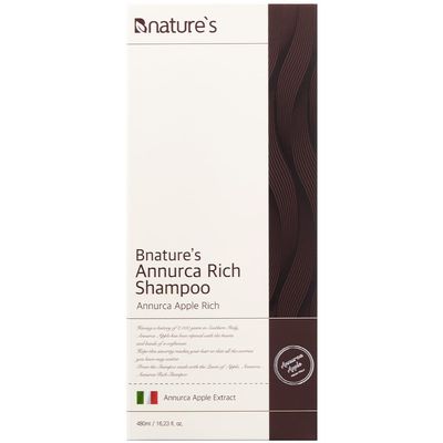 Annurca Rich Hypoallergenic Hair Loss Relief Shampoo with Anuka Apple Extract. 16.23 FL OZ. Sensitive Scalp Care and Cleansing
