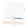 GLEAVI 3sets Makeup Spatula Tool Handle for Mixing Foundation Creams and Nail Stainless Steel Cosmetic Palette Spatula Premium view 4