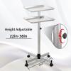 Fuehomue Salon Tray, Salon Color Tray with Adjustable Height, Salon Tray on Wheels, Salon Rolling Tray, Ideal Use As Tattoo TrayDental Tray view 2