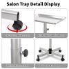 Fuehomue Salon Tray, Salon Color Tray with Adjustable Height, Salon Tray on Wheels, Salon Rolling Tray, Ideal Use As Tattoo TrayDental Tray view 4