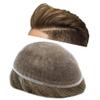 French Lace Mens Toupee Hair Pieces For Men Full Lace Toupee Real Human Hair Bleached Knots Natural Hairline US Stock Men Hair System (8"X10", #1810 Medium Ash Blonde with 10%-120%density) view 1