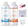 BEVINAS Slip Solution Kit Slip Solution & Nail Brush Cleaner Slip Solution for Poly Gel Nails Quickly Clean Nail Brushes with Glass Cup Nail Cleaning pads Easy DIY Poly Gel Nail at Home view 1