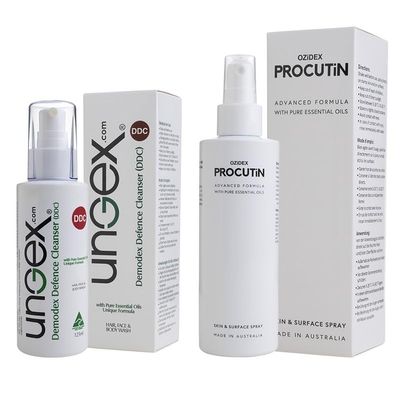 Demodex Defence Starter Pack: DDC Cleanser & Ozidex Procutin Skin Spray