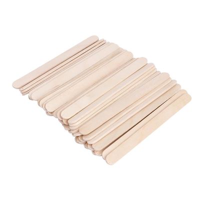 Leadigol 200 PCS Wooden Wax Sticks, Wax Spatulas Applicator Wood Craft Sticks Universal Spatula Multi-purpose Waxing Sticks for Body Hair Removal