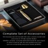 FREED Customized gifts Engraving Shaving Kit - Safety Razor with metal handle include razor base, razor travel case and 10 blades,it's the best gift for men (Bronze) view 4