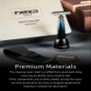 FREED Customized gifts Engraving Shaving Kit - Safety Razor with metal handle include razor base, razor travel case and 10 blades,it's the best gift for men (Galaxy Blue) view 3