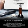 FREED Customized gifts Engraving Shaving Kit - Safety Razor with metal handle include razor base, razor travel case and 10 blades,it's the best gift for men (Purple-Brown) view 2