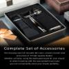 FREED Customized gifts Engraving Shaving Kit - Safety Razor with metal handle include razor base, razor travel case and 10 blades,it's the best gift for men (Hades) view 3