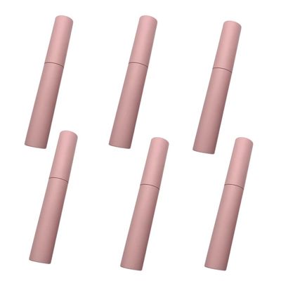 6 Pcs Empty Eyeliner Container Refillable Eyelash Bottle Plastic Mascara Tube Eyelash Liquid Container Mini Cosmetic Storage Pink