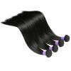 100% Human Hair Straight Bundles Remy Hair Weaving Natural Hair Extensions Straight Human Hair Bundles #1B 1PC 12 Inch view 2