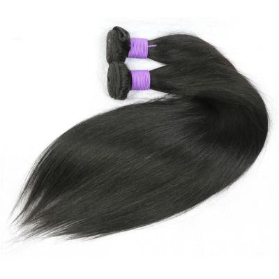 100% Human Hair Straight Bundles Remy Hair Weaving Natural Hair Extensions Straight Human Hair Bundles #1B 24 24 26 26