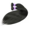 100% Human Hair Straight Bundles Remy Hair Weaving Natural Hair Extensions Straight Human Hair Bundles #1B 24 24 26 26 view 1