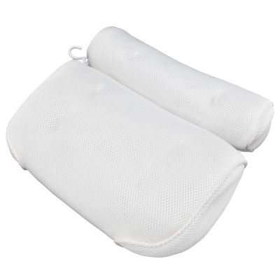 Bath Pillow, Soft Comfortable Bathtub Pillow for Neck Back Support, Mesh Suction Cup Pillow Hot Tub Accessories for Women Men Soaking