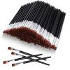Gerrii 200 Pieces Disposable Angled Eyebrow Brushes Bulk Brow Tint Brushes Eye Makeup Brush Eyeliner Brush Tinting for Women Girls Salon Beauty Cosmetic Make up Tool Esthetician Supplies(Silver) view 1