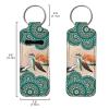 Baxinh Boho Mandala Turtle Printed Chapstick Holder Keychain Clip-on Sleeve Chap Stick Pouch Lip Balm Holsteror Lipstick Tracker Safeguard view 2
