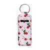 Baxinh Cherry Printed Chapstick Holder Keychain, Neoprene Chapstick Lip Balm Holder Lipgloss Lipstick Holder Keychains for Lipstick, Chapstick, Lip Balm, Lanyard view 1