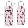 Baxinh Cherry Printed Chapstick Holder Keychain, Neoprene Chapstick Lip Balm Holder Lipgloss Lipstick Holder Keychains for Lipstick, Chapstick, Lip Balm, Lanyard view 2
