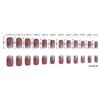 24Pcs Christmas Press on Nails Short Square Fake Nails Acrylic False Nails with Silver Flash Powder Winter Snowflakes Design Full Cover Artificial Glue on Nails Winter Nail Decorations for Women Girls view 3