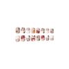 24 Pcs Square Christmas Press on Nails Short Christmas Fake Nails with Snowman and Cartoon Designs Winter Full Cover Christmas Glue on Nails Christmas Acrylic Nails for Women DIY Decorations view 4