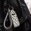 Baxinh Dog Paws Printed Chapstick Holder Keychain with Keyring, Neoprene Lippy Clip-on Holder Keychain for Women Girl, Functional Lip Balm Protector Case view 3