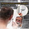 Luxo Shower Mirror, Shower Mirror fogless for Shaving with a Removable Razor Holder - Shaving Mirror for Shower with a Powerful Suction Cup - Shatterproof fogless Mirror for Shower view 2