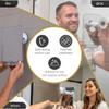 Luxo Shower Mirror, Shower Mirror fogless for Shaving with a Removable Razor Holder - Shaving Mirror for Shower with a Powerful Suction Cup - Shatterproof fogless Mirror for Shower view 4