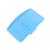 balacoo 1pc Silicone Makeup Brush Cleaner Pad Scrubber for Easy Cleaning of Brushes Handheld Design Blue for Makeup Lovers view 1