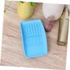 balacoo 1pc Silicone Makeup Brush Cleaner Pad Scrubber for Easy Cleaning of Brushes Handheld Design Blue for Makeup Lovers view 2