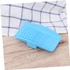 balacoo 1pc Silicone Makeup Brush Cleaner Pad Scrubber for Easy Cleaning of Brushes Handheld Design Blue for Makeup Lovers view 3