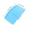 balacoo 1pc Silicone Makeup Brush Cleaner Pad Scrubber for Easy Cleaning of Brushes Handheld Design Blue for Makeup Lovers view 4
