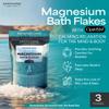 Aromasong RAW Magnesium Flakes + OptiMSM for Soaking 3 LB Resealable Pack - Muscle Relaxing Organic Bath Salts Magnesium Chloride Flakes, Mineral Soak. view 2