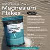 Aromasong RAW Magnesium Flakes + OptiMSM for Soaking 3 LB Resealable Pack - Muscle Relaxing Organic Bath Salts Magnesium Chloride Flakes, Mineral Soak. view 3