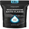 Aromasong Magnesium Flakes from The Dead Sea, 12 LB Resealable Black Bag - Muscle Relaxing Magnesium Chloride Bath Salts Soak for Headaches, Stress & Leg Discomfort view 1