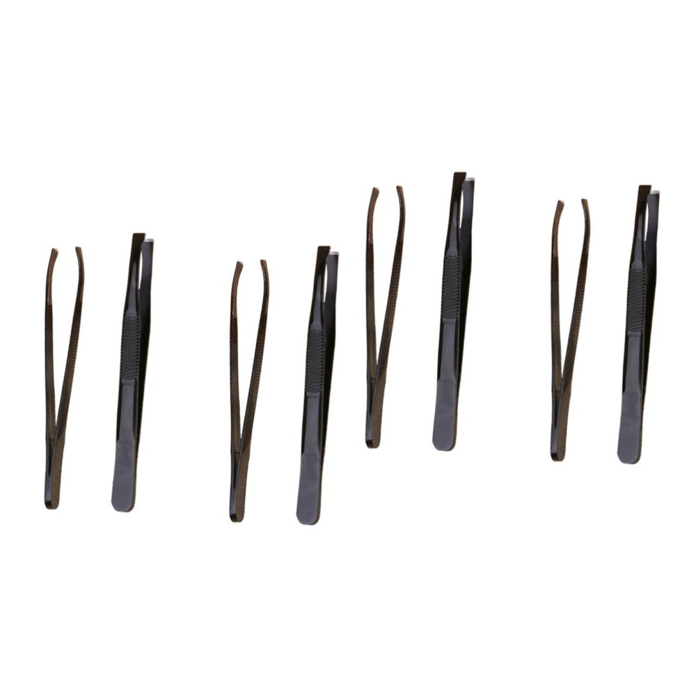 balacoo 8pcs Eyebrow Clips Stainless Steel Eyebrow Clamp Tweezers for Precision Shaping Makeup Accessories Easy to Clean Compact Go Grooming